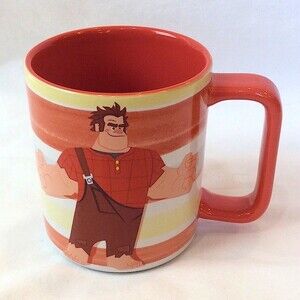 Wreck It Ralph Mug Orange Ceramic New Disney Parks WDW